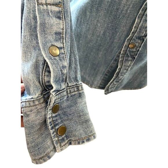 Madewell‎ Denim Blue Jean Shirt Women's  XS - Picture 3 of 5